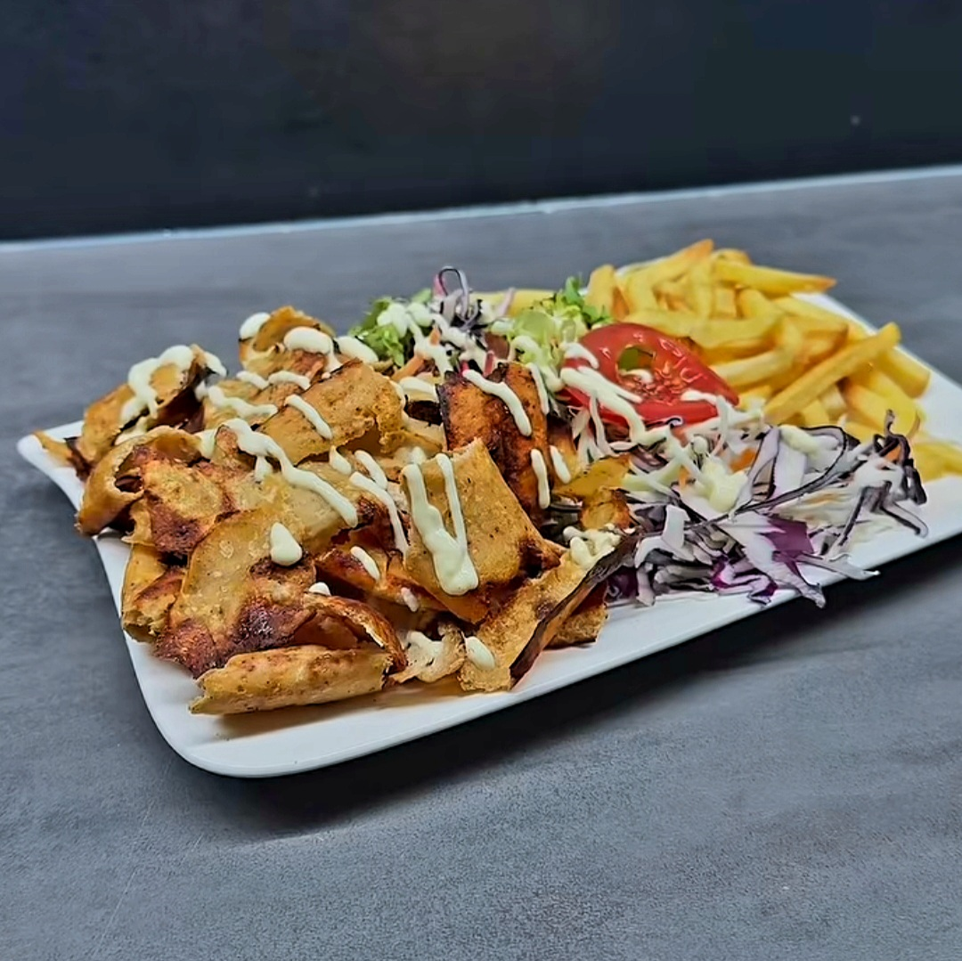 Kuřecí kebab talíř